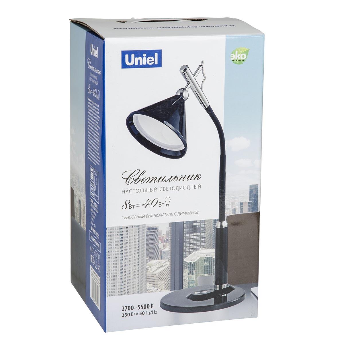 Настольная лампа TLD-569 Black/Led/400Lm/2700-5500K/Dimmer