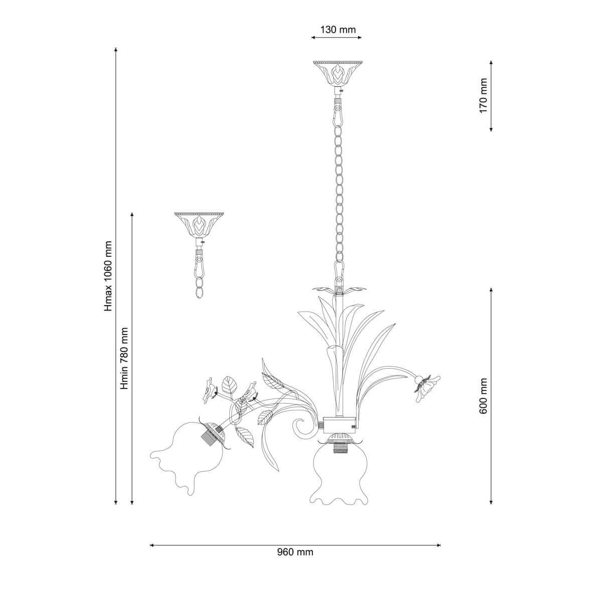 Люстра Fiori Di Rose 184.8.1
