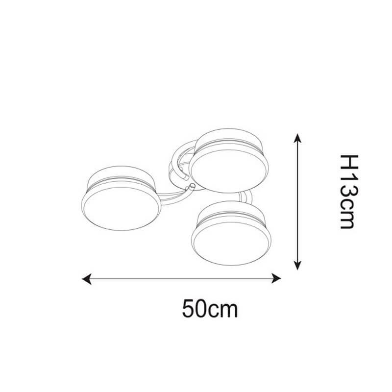 Потолочный светильник CL15008A-3CLA