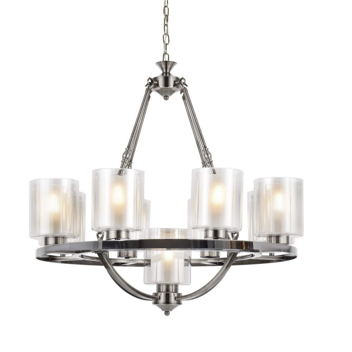 Люстра LDP 1220-9 CHR+WT