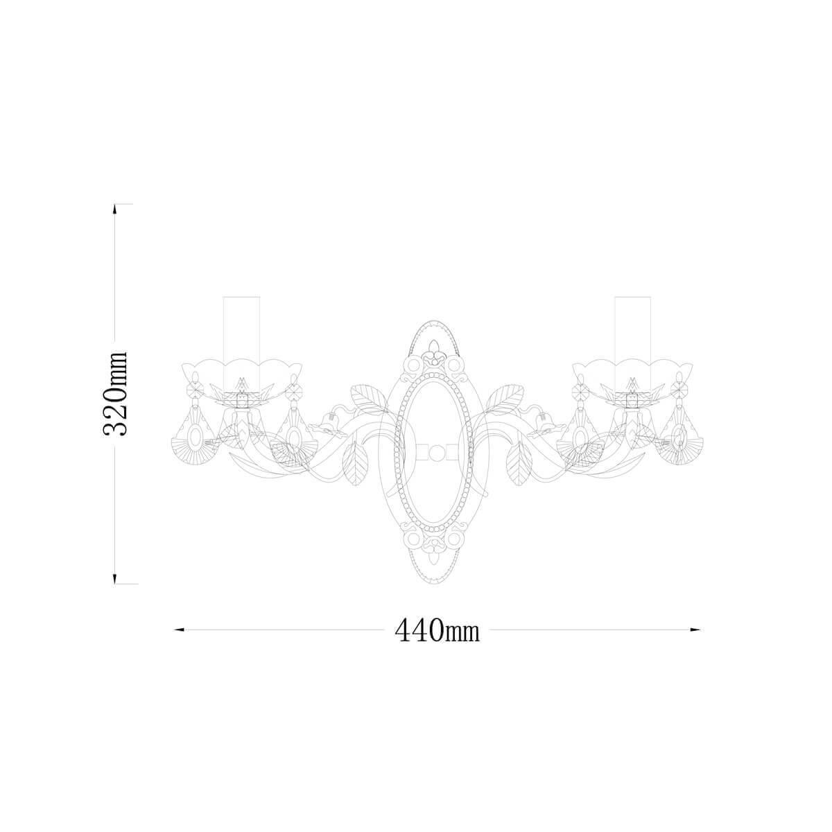 Бра Fiori Di Rose W1770.2