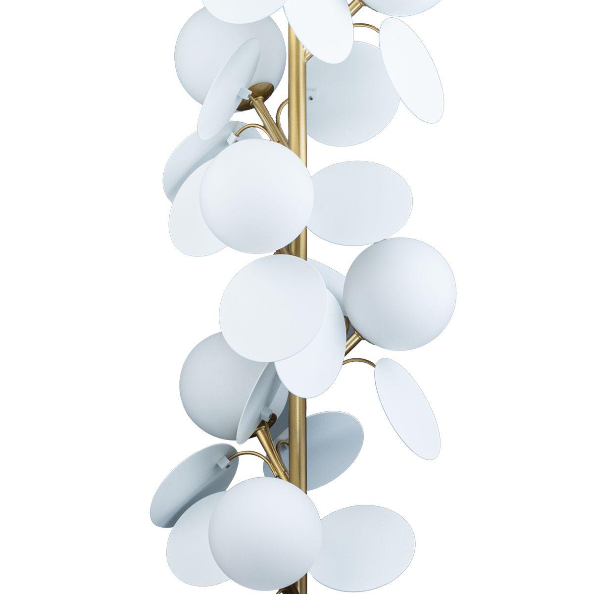 Торшер 10008F white