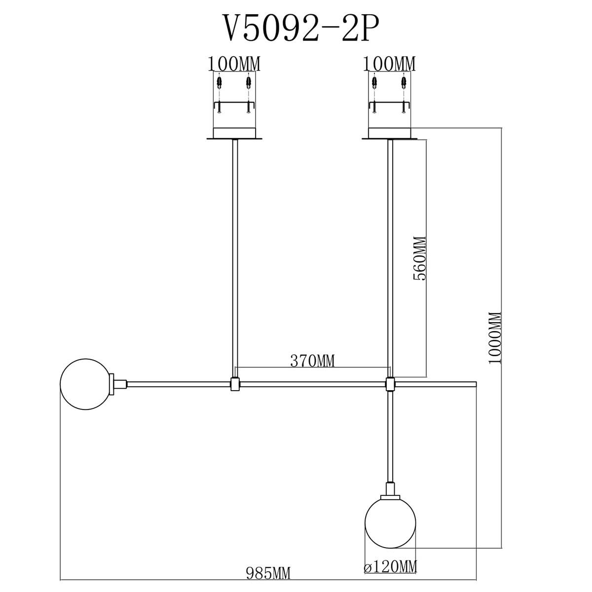 Люстра V5093-2P