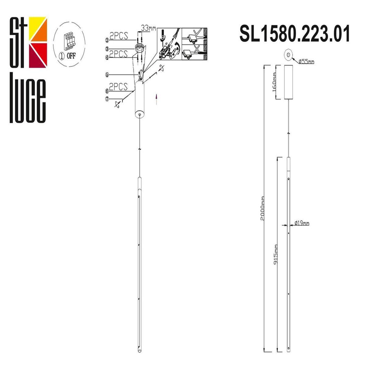 Подвесной светильник SL1580.223.01