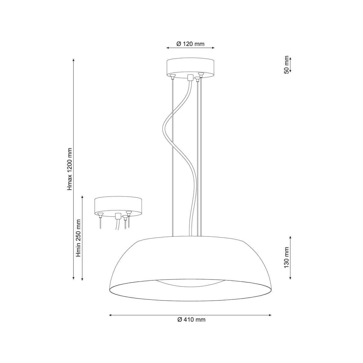 Подвесной светильник Sia 850.400 Bianco Led