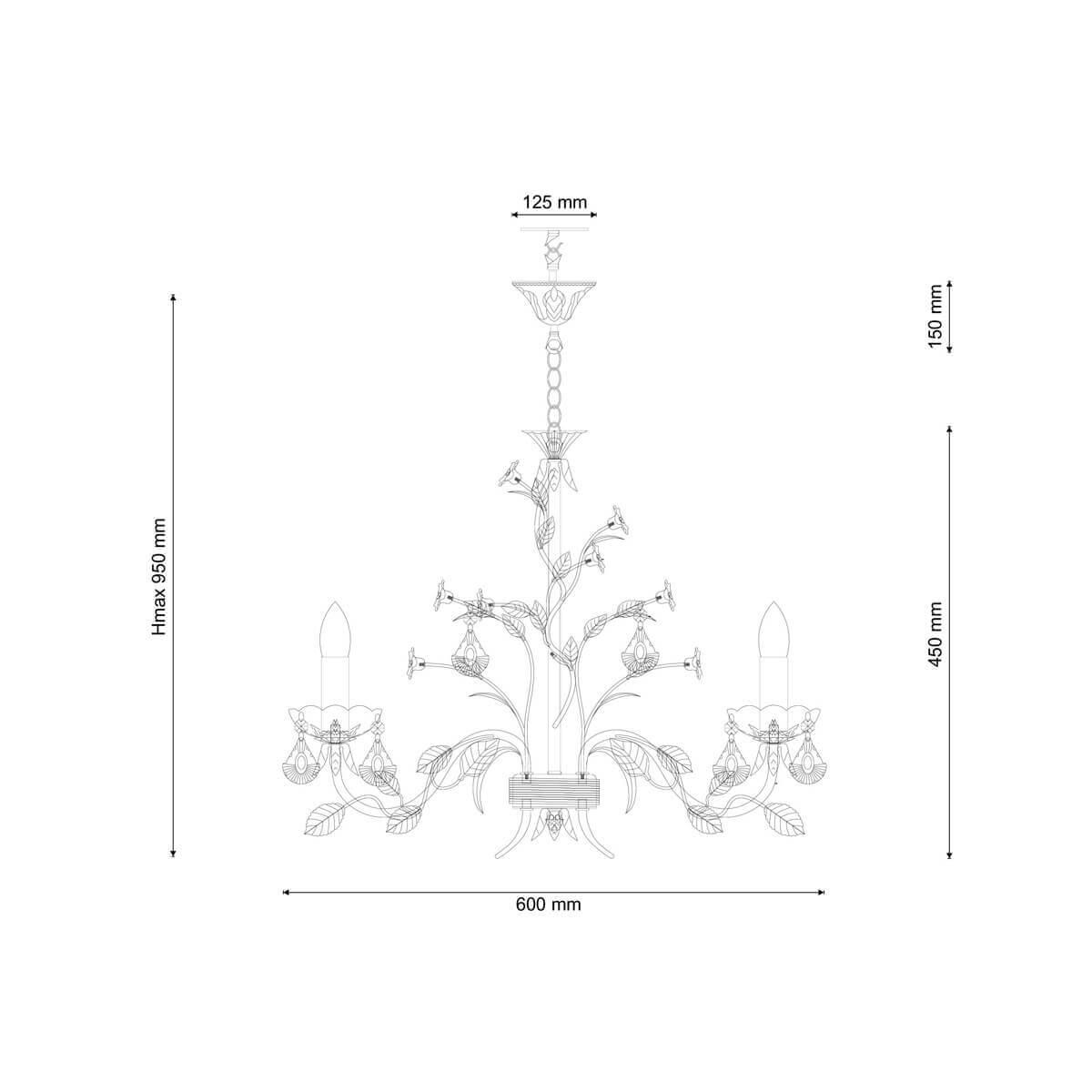 Люстра Fiori Di Rose 1770.6