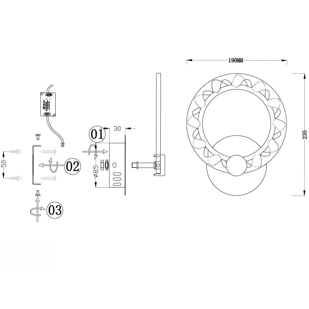 Бра SF7015/1W-SGD