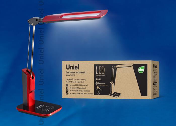 Настольная лампа TLD-515 Red/LED/900Lm/2700-6400K/Dimmer