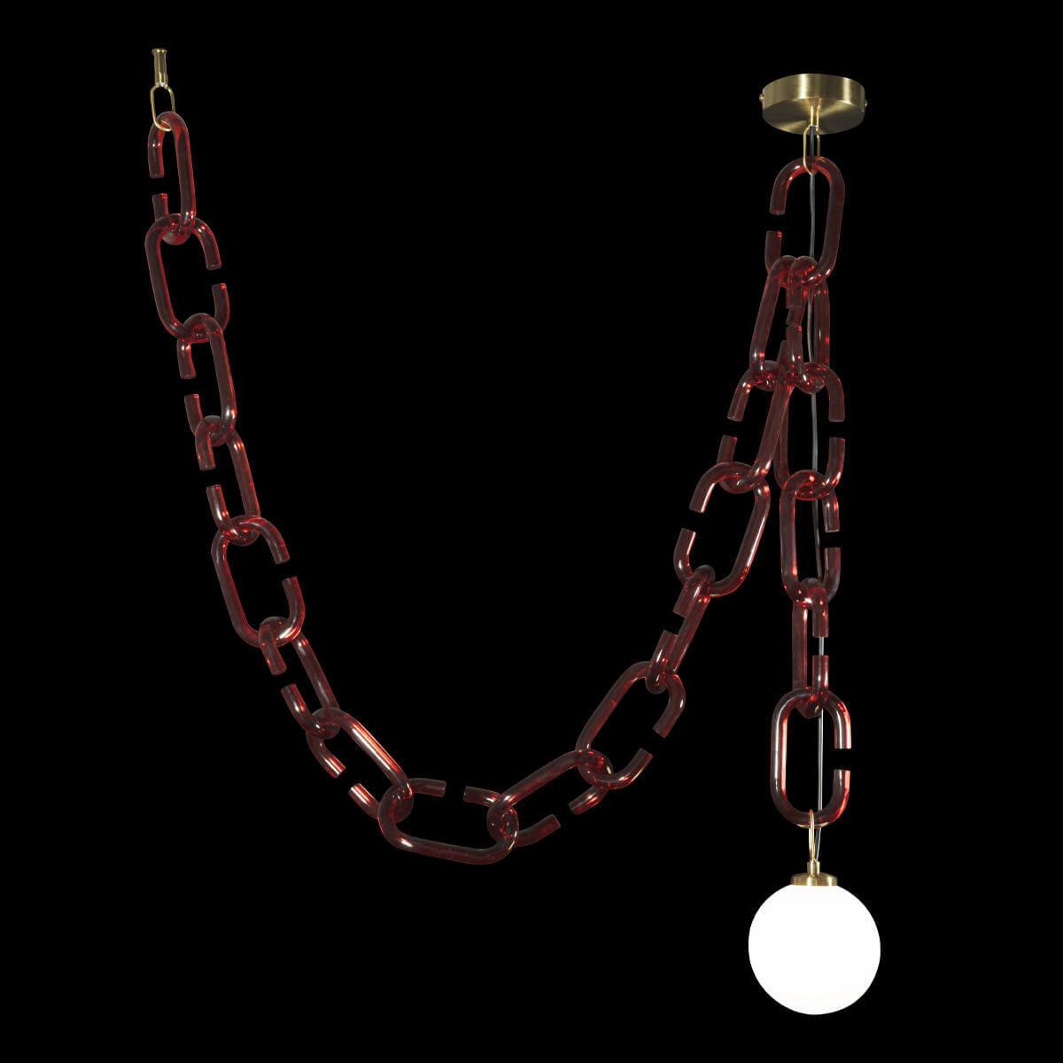 Подвесной светильник 10128C Red