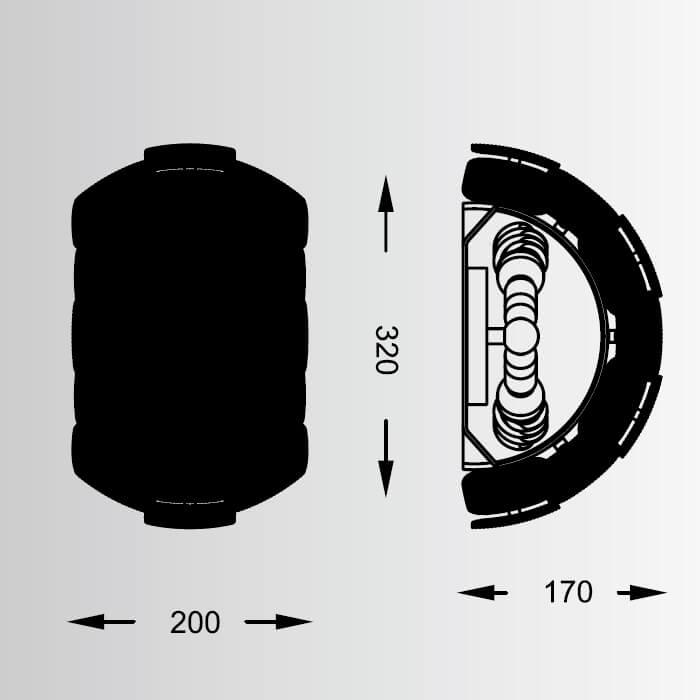 Бра W0317-02K-S8A1