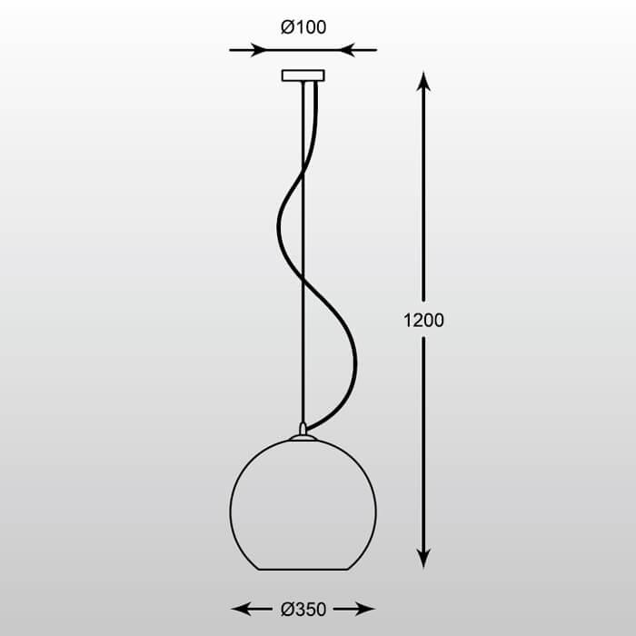 Подвесной светильник MD1621-1(chrome)