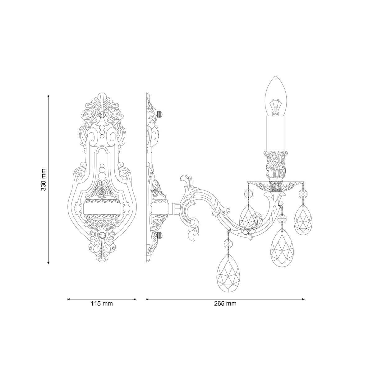 Бра Firenze W141.1 Antique