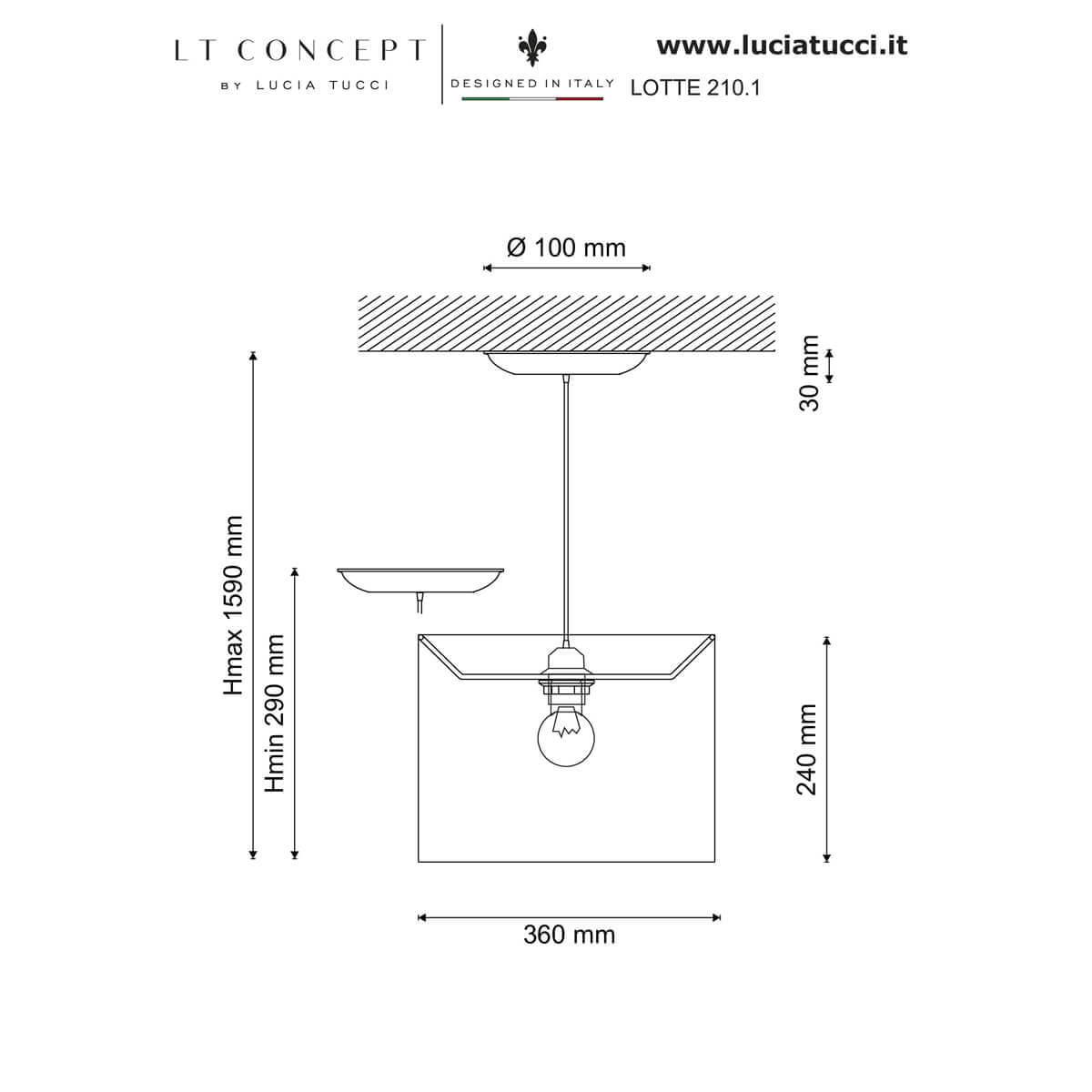 Подвесной светильник Lotte 210.1