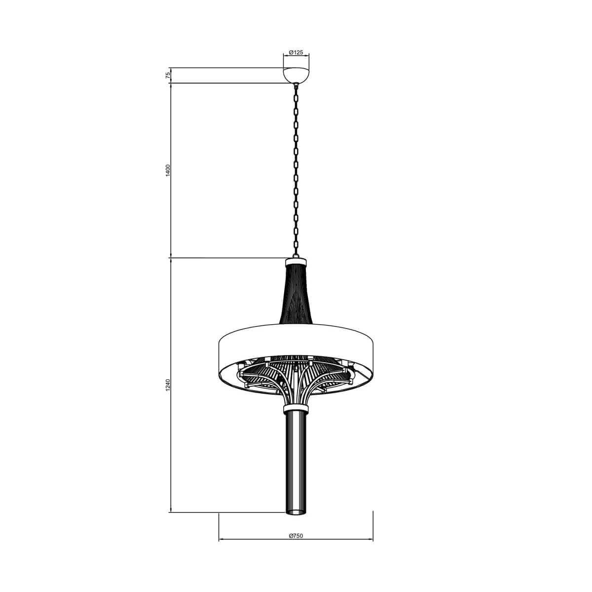 Люстра Cosmopolitan 2970.8 Black