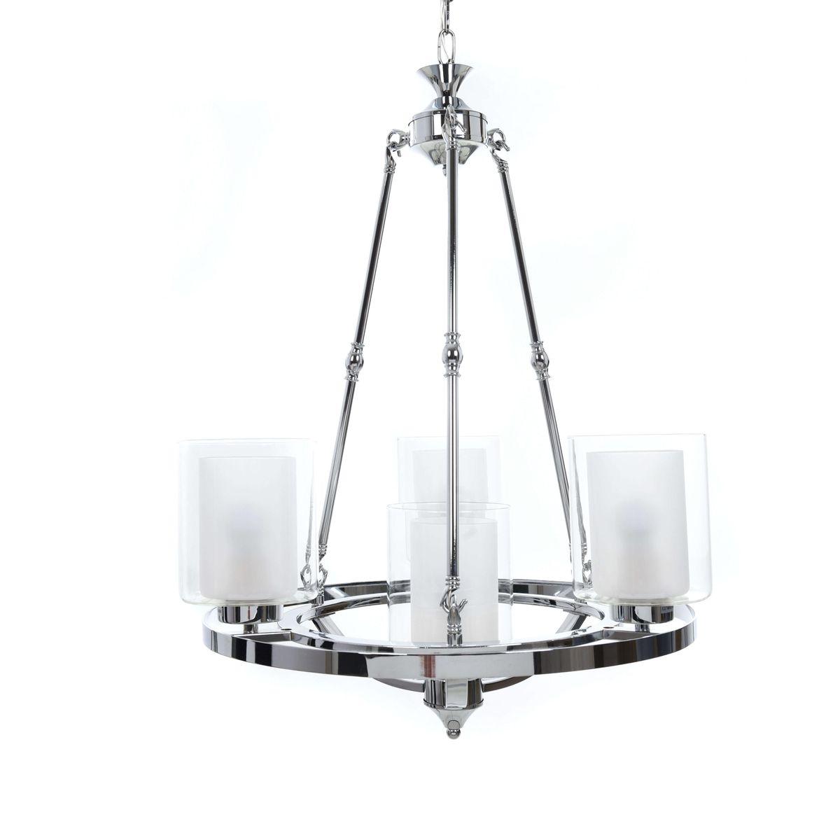 Люстра LDP 1220-4 CHR+WT