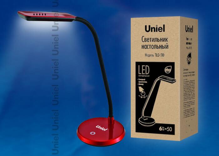 Настольная лампа TLD-510 Red/LED/550Lm/4500K/Dimer
