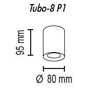 Потолочный светильник Tubo8 P1 10 G