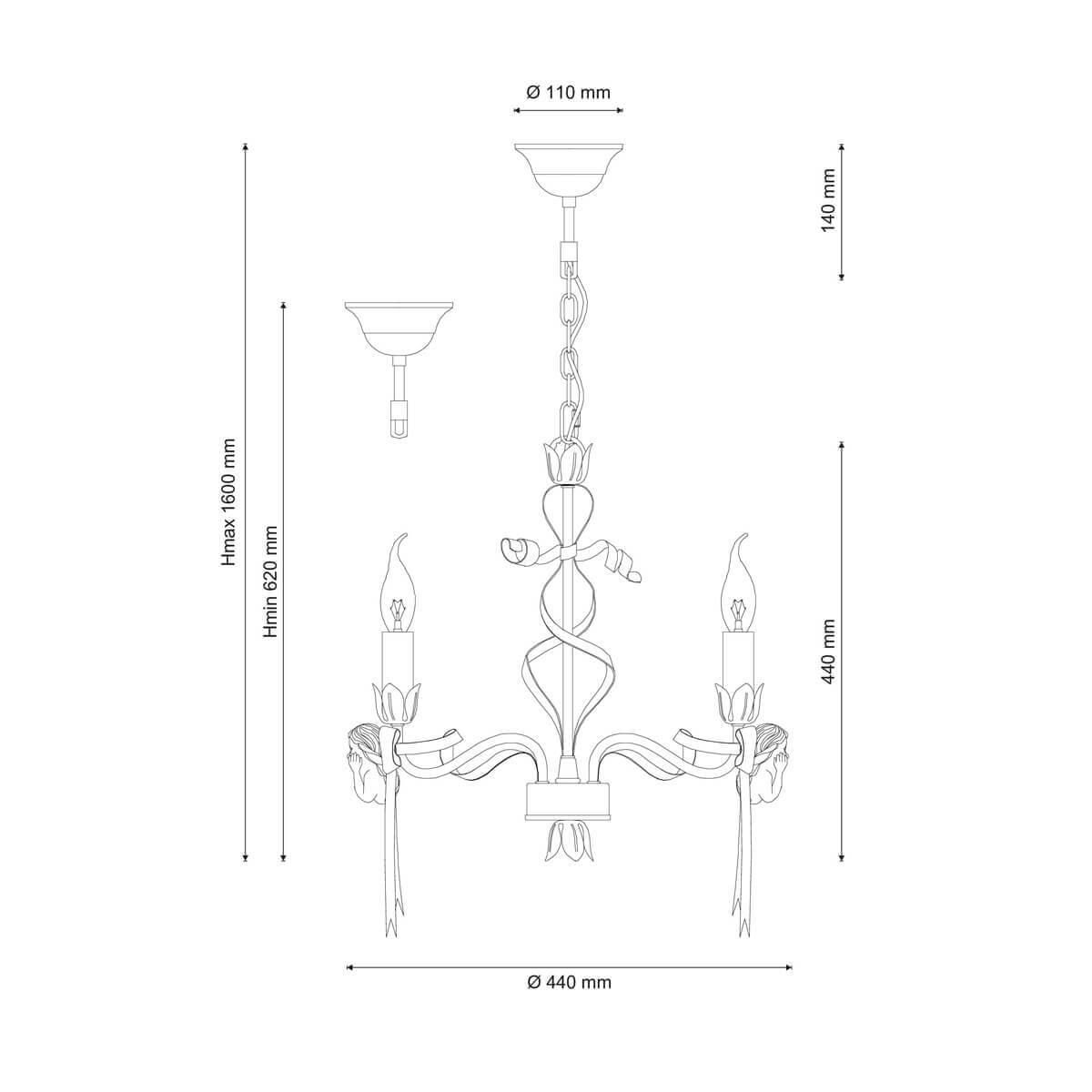 Люстра Angelo 147.3 Ivory