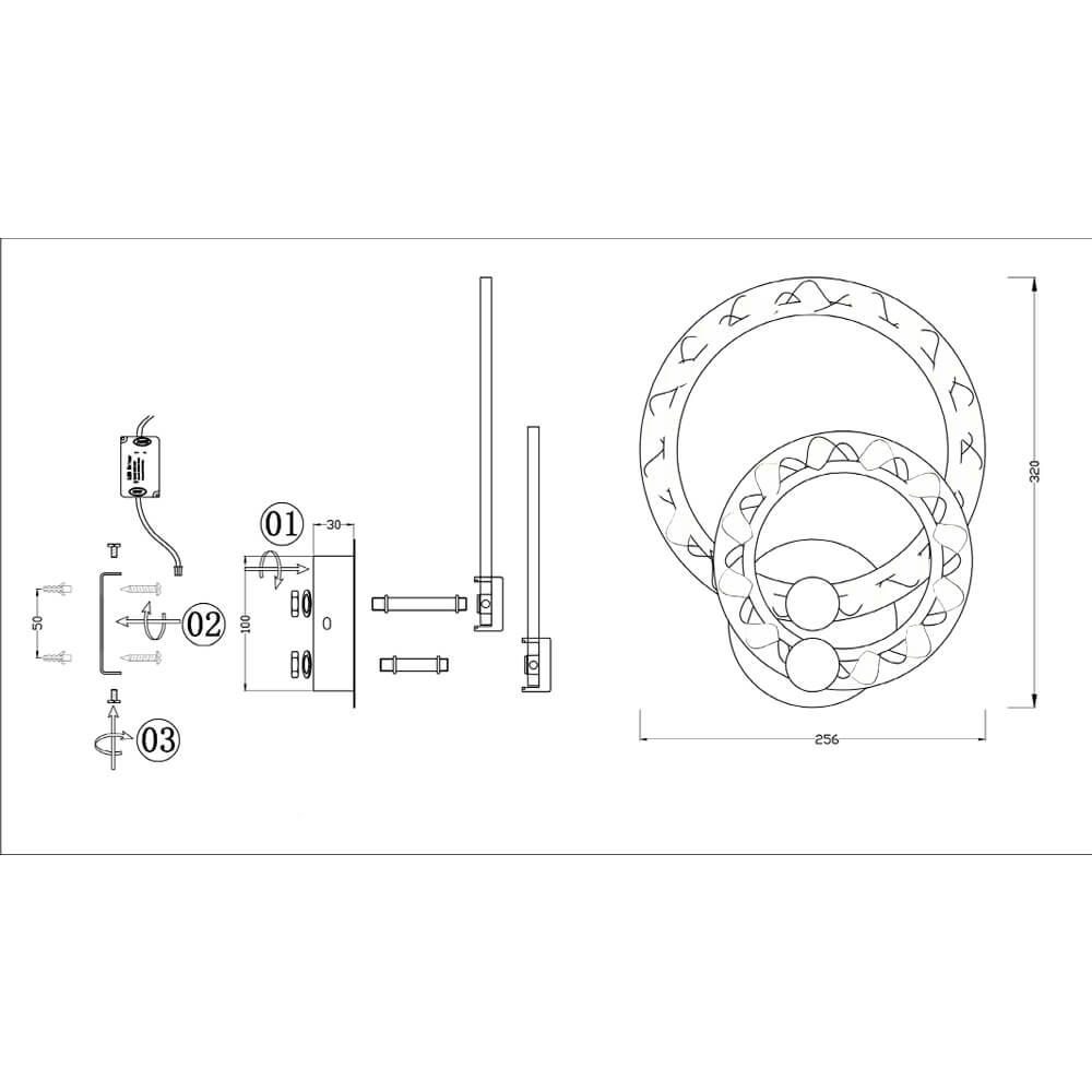 Бра SF7015/2W-SGD