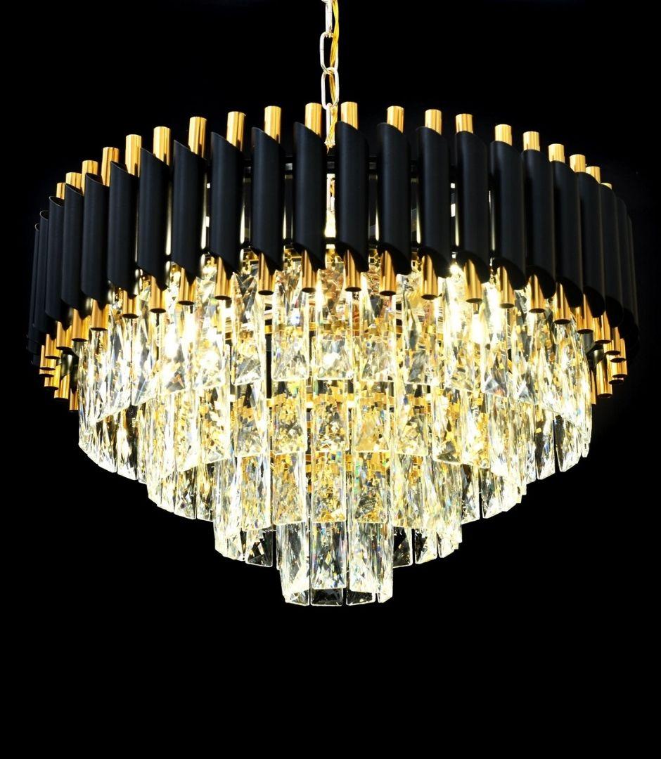 Люстра LDP 6003-500 BK+F.GD