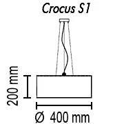 Подвесной светильник Crocus Glade S1 01 95g