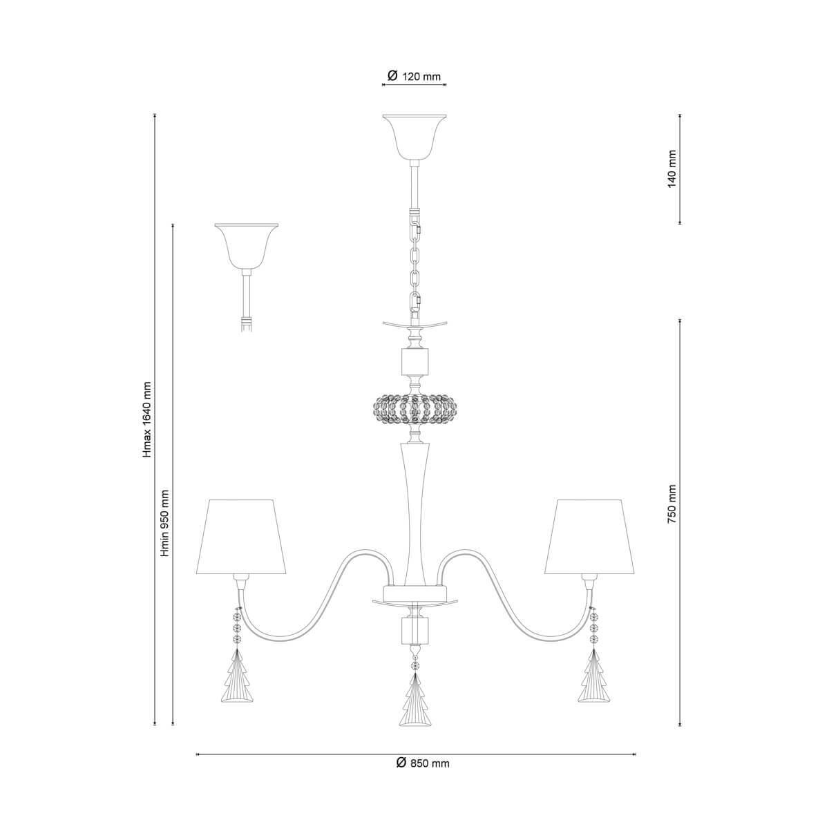 Люстра Pelle Nerre 120.5