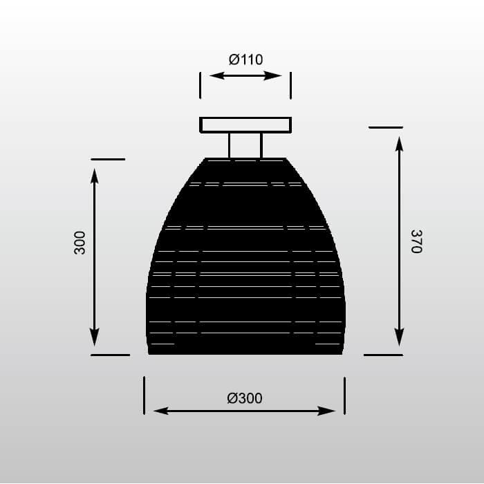 Потолочный светильник MX9023-1L(SILVER)