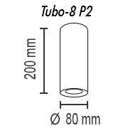Потолочный светильник Tubo8 P2 10 G