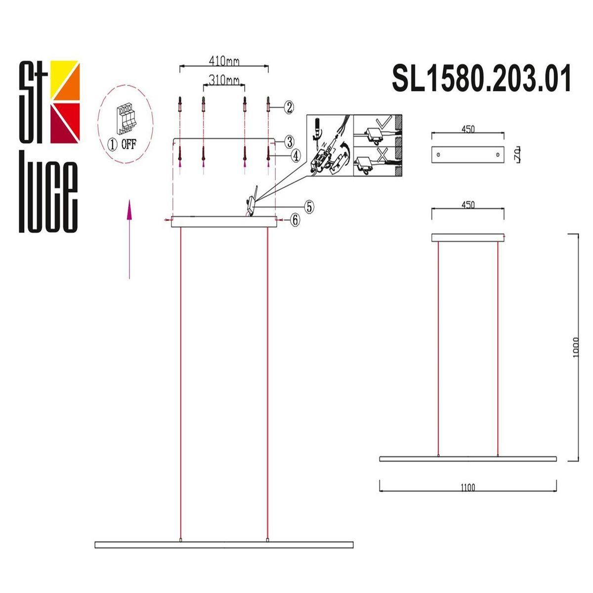Подвесной светильник SL1580.203.01