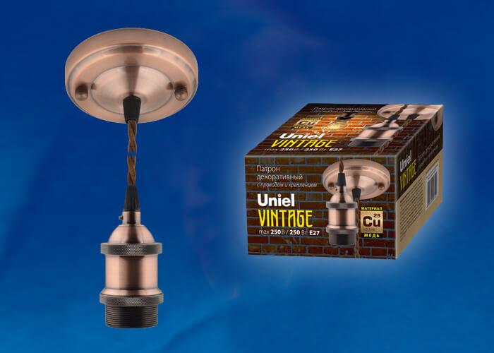 Подвесной светильник DLC-V-S22K/E27 TS/1,5M/BL Bronze