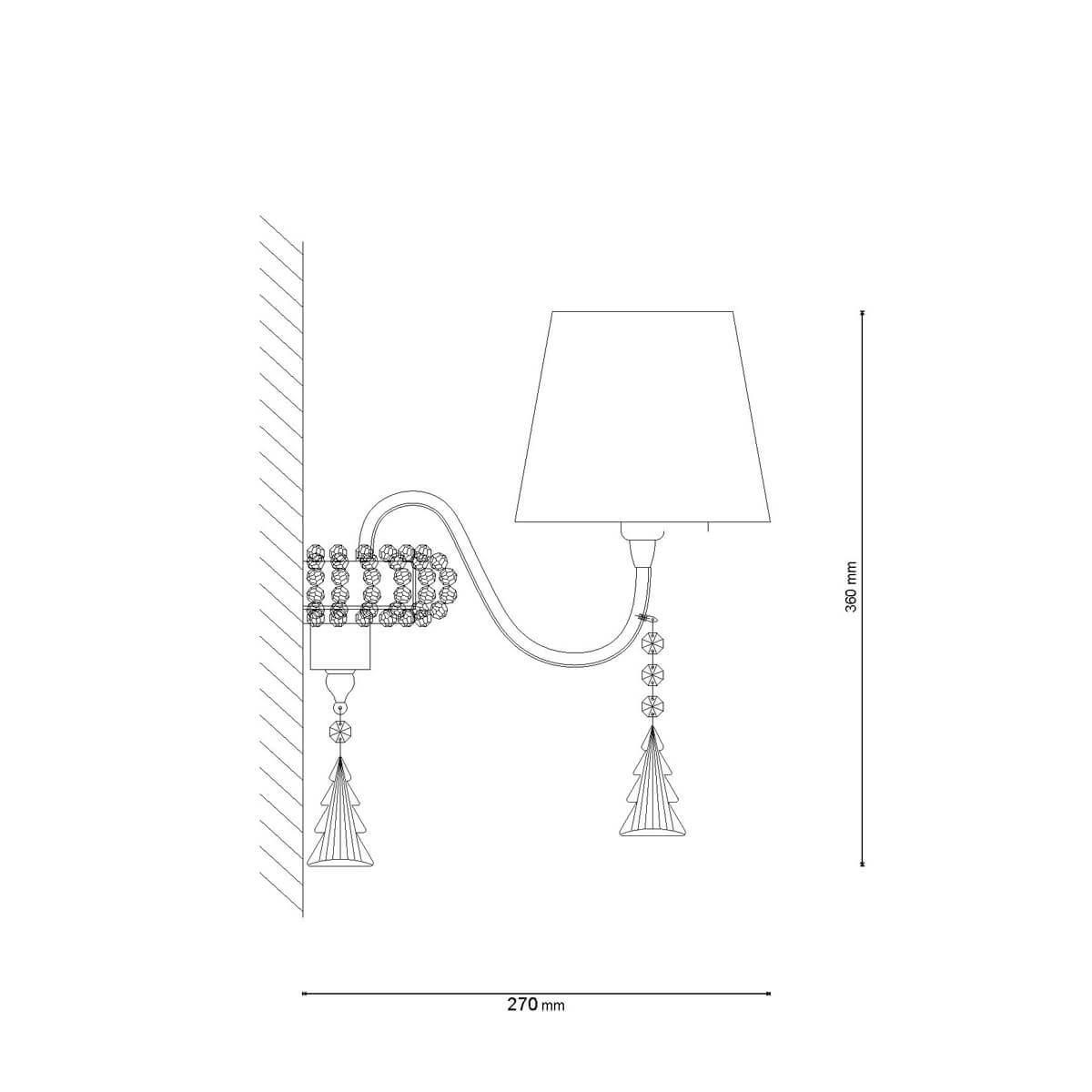Бра Pelle Nerre W120.2