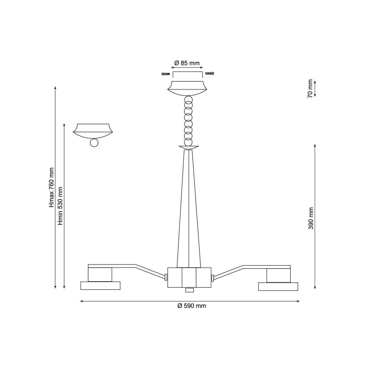 Люстра Natura 070.6 LED