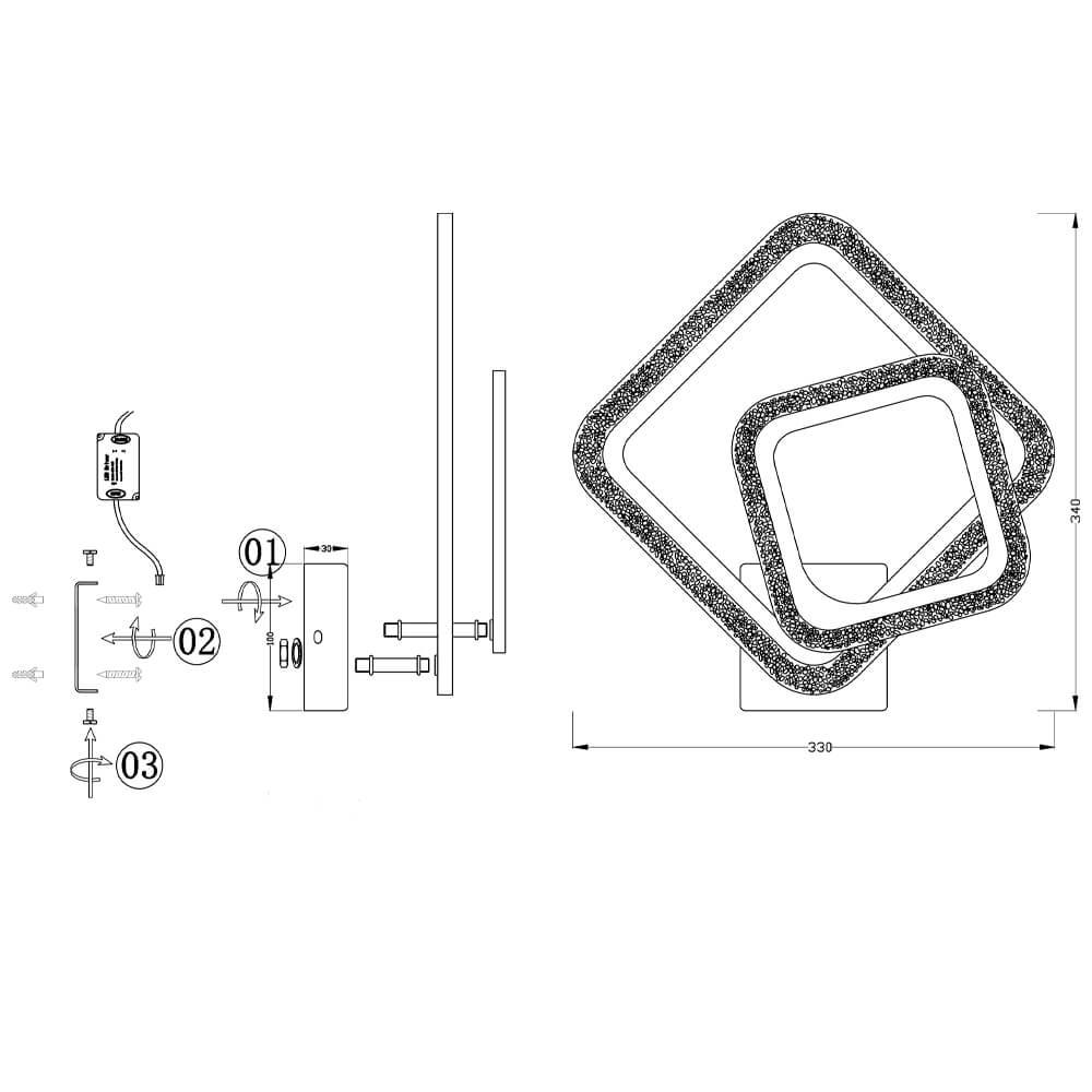 Бра SF7045/2W-WT