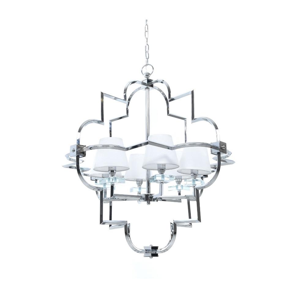 Люстра LDP 8020-6 CHR+WT