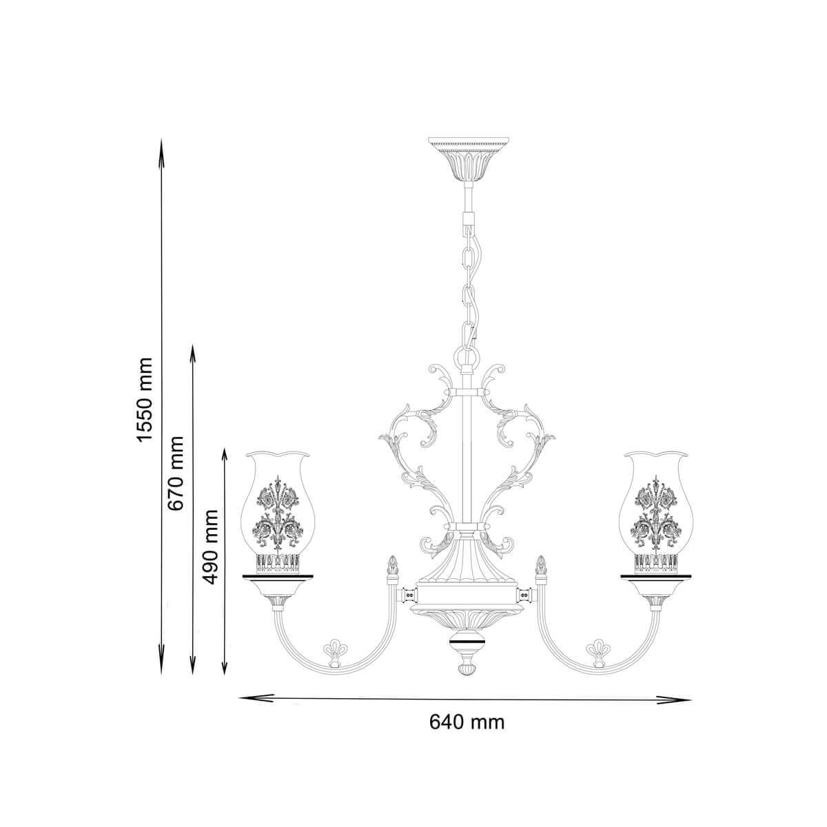 Люстра Vetralla 179.7 Antique Gold