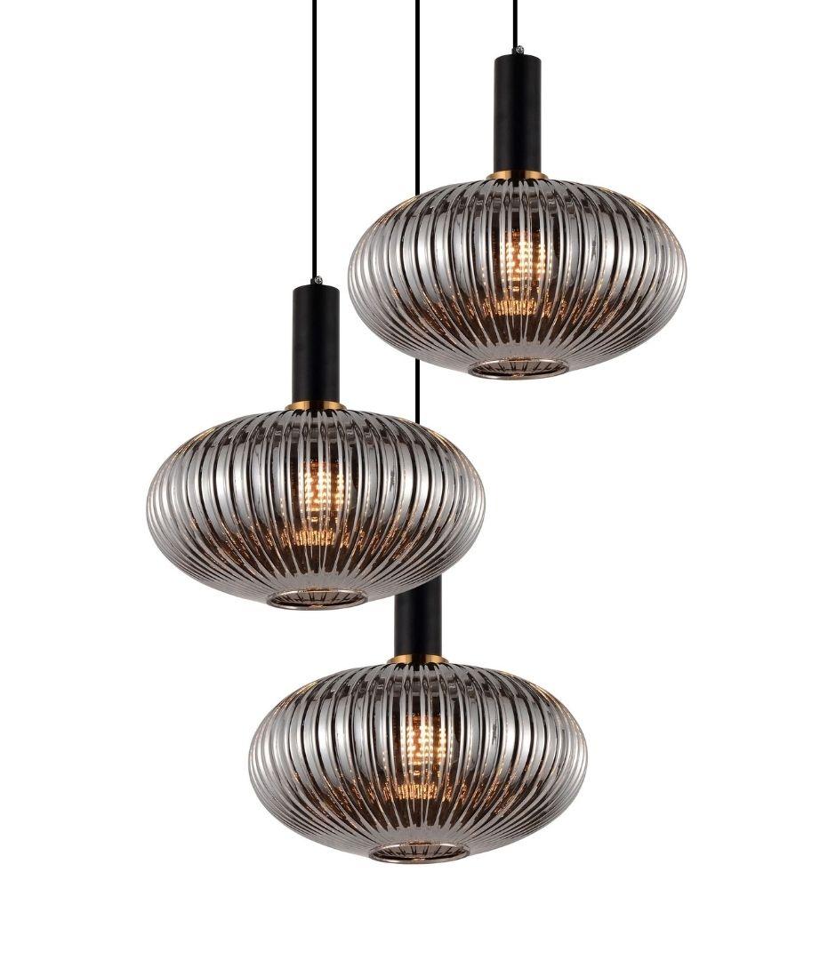 Люстра LDP 1216-3 GY+BK
