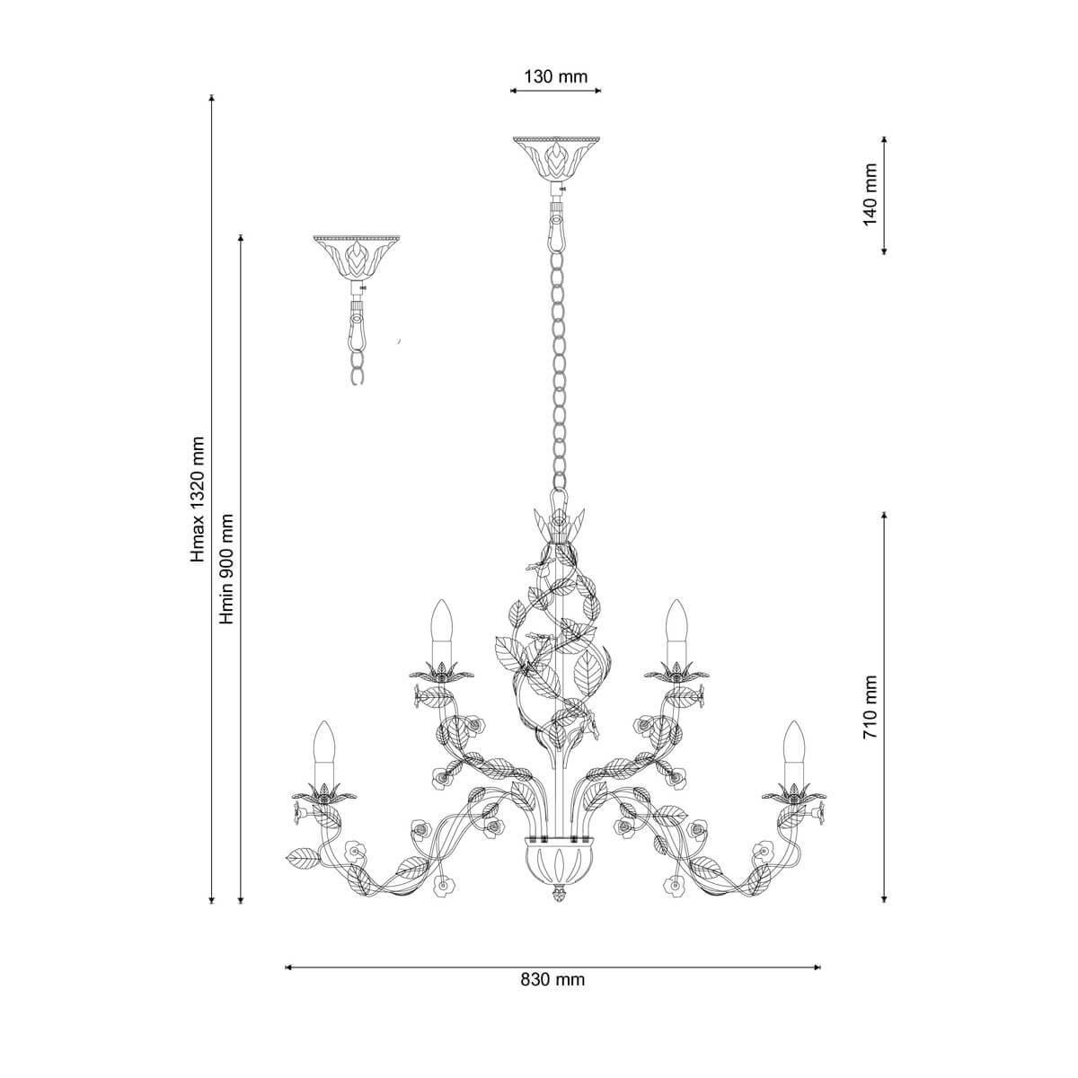Люстра Fiori Di Rose 185.10.5