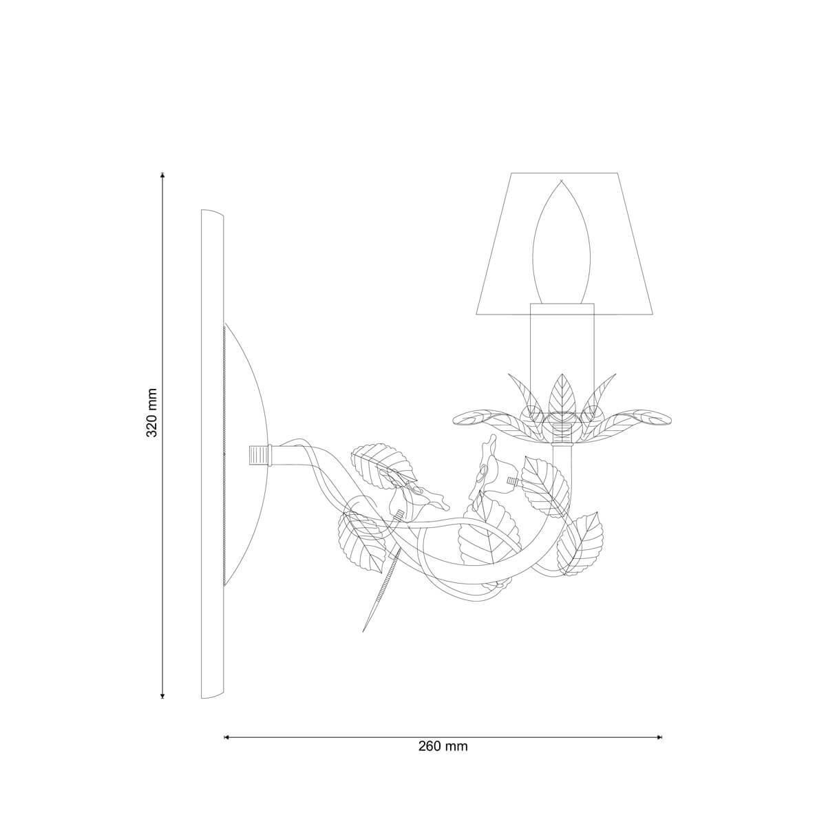 Бра Fiori Di Rose W107.1