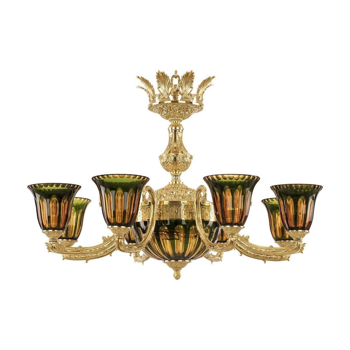 Люстра 71212P/8/210 G P2 U Amber-Green/H-1H Y8
