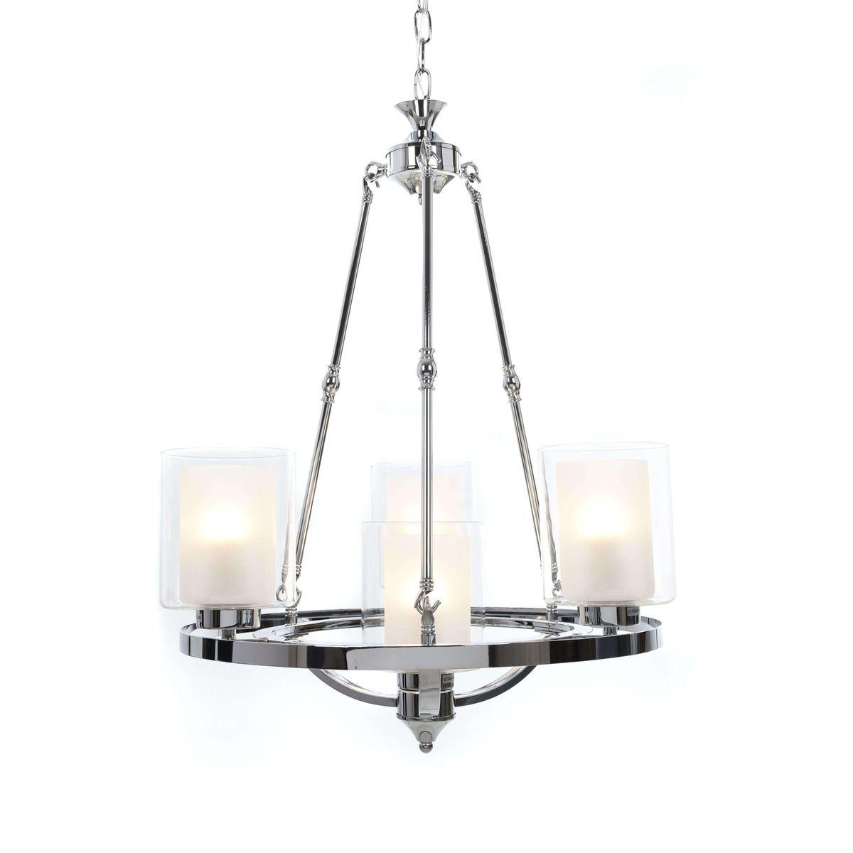 Люстра LDP 1220-4 CHR+WT