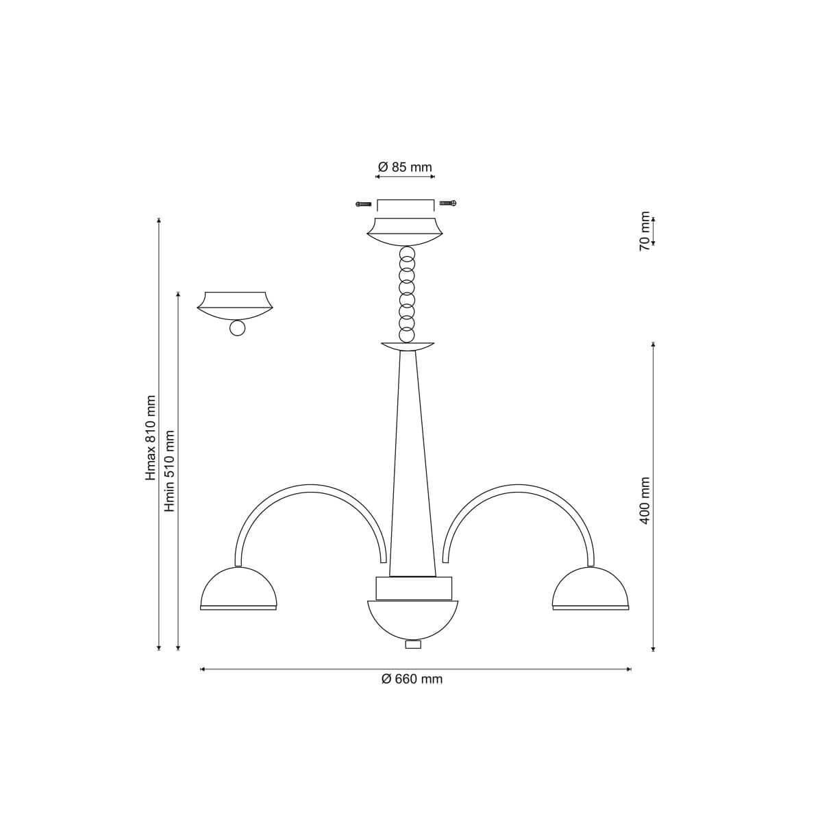 Люстра Natura 065.8 LED