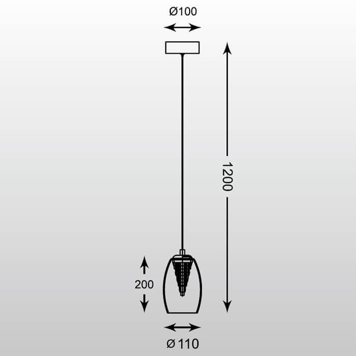 Подвесной светильник MD1622-1Clear