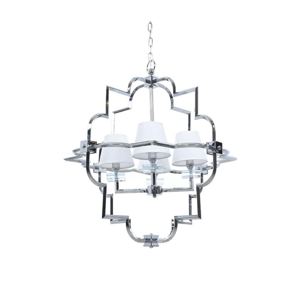 Люстра LDP 8020-4 CHR+WT