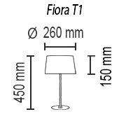 Настольная лампа Fiora T1 17 05g