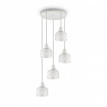 Подвесная люстра Ideal Lux Ruby SP5 Bianco