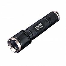 Ручной светодиодный фонарь (03812) Uniel от батареек 123х34 185лм P-ML074-PB Black