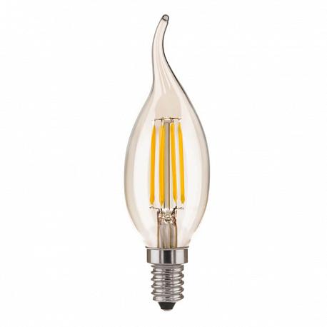 Лампа светодиодная филаментная Elektrostandard E14 5W 3300K прозрачная 4690389085901