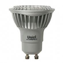 Лампа светодиодная (07250) Uniel GU10 5W 3000K JCDR LED-JCDR-5W/WW/GU10/FR