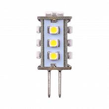 Лампа светодиодная Uniel G4 0,9W 3000K прозрачная LED-JC-12/0,9W/WW/G4 60lm 03972
