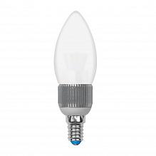 Лампа светодиодная диммируемая Uniel E14 5W 4500K матовая LED-C37P-5W/NW/E14/FR/DIM 08748